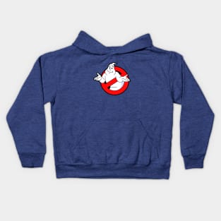 And Now Back To The Real Ghostbusters Logo Shrug Kids Hoodie